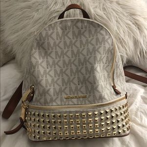 Michael Kors Studded Rhea Zip Backpack